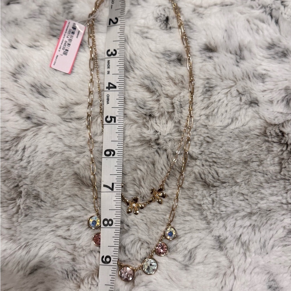 Isaac Mizrahi floral Stone Multi/gold necklace - Picture 4 of 5